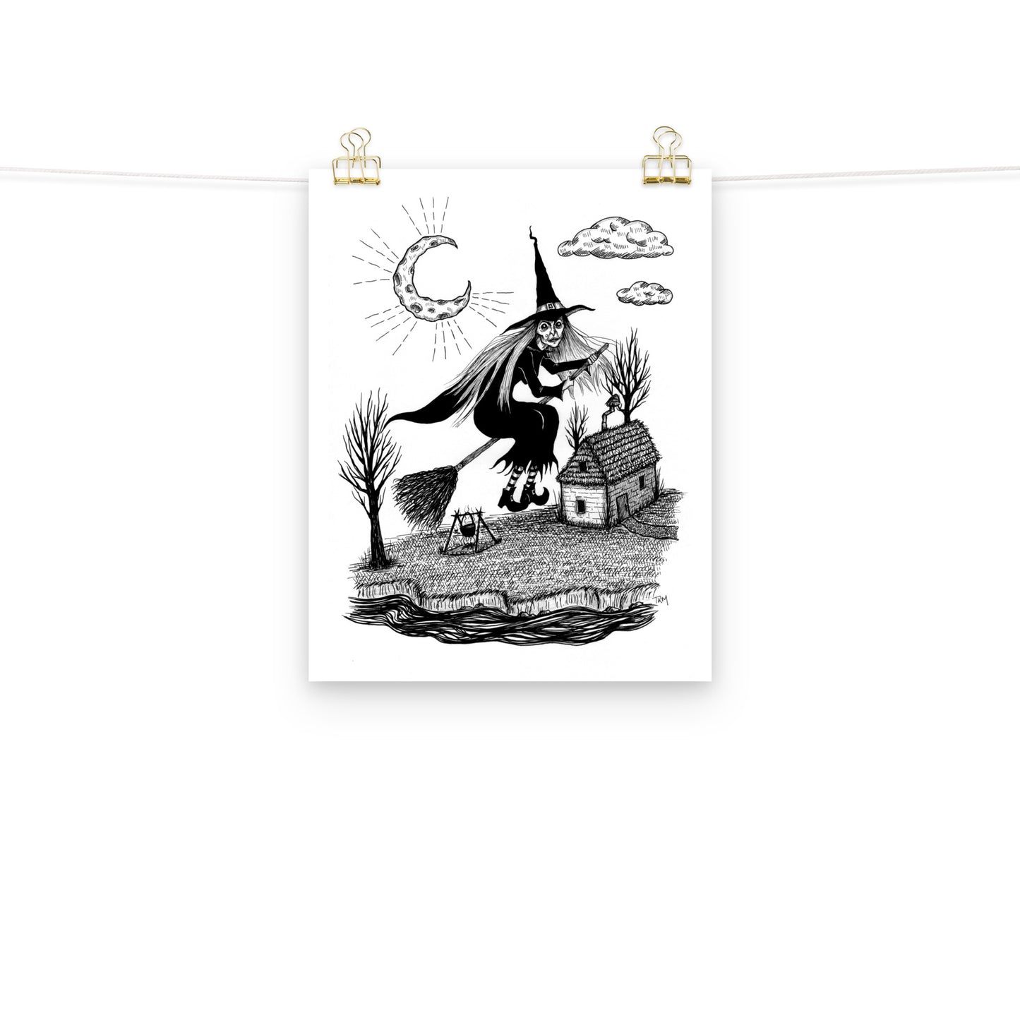 Flying Witch Print