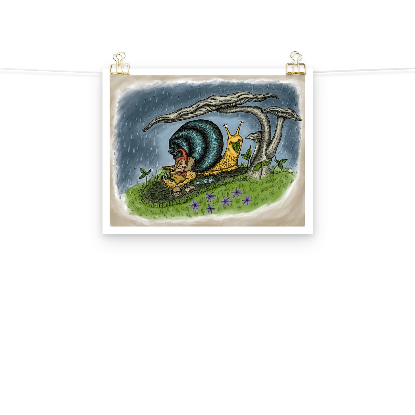 Cute Snail Print
