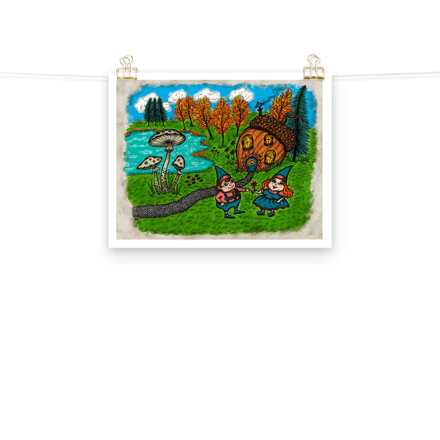 Gnome Home Print