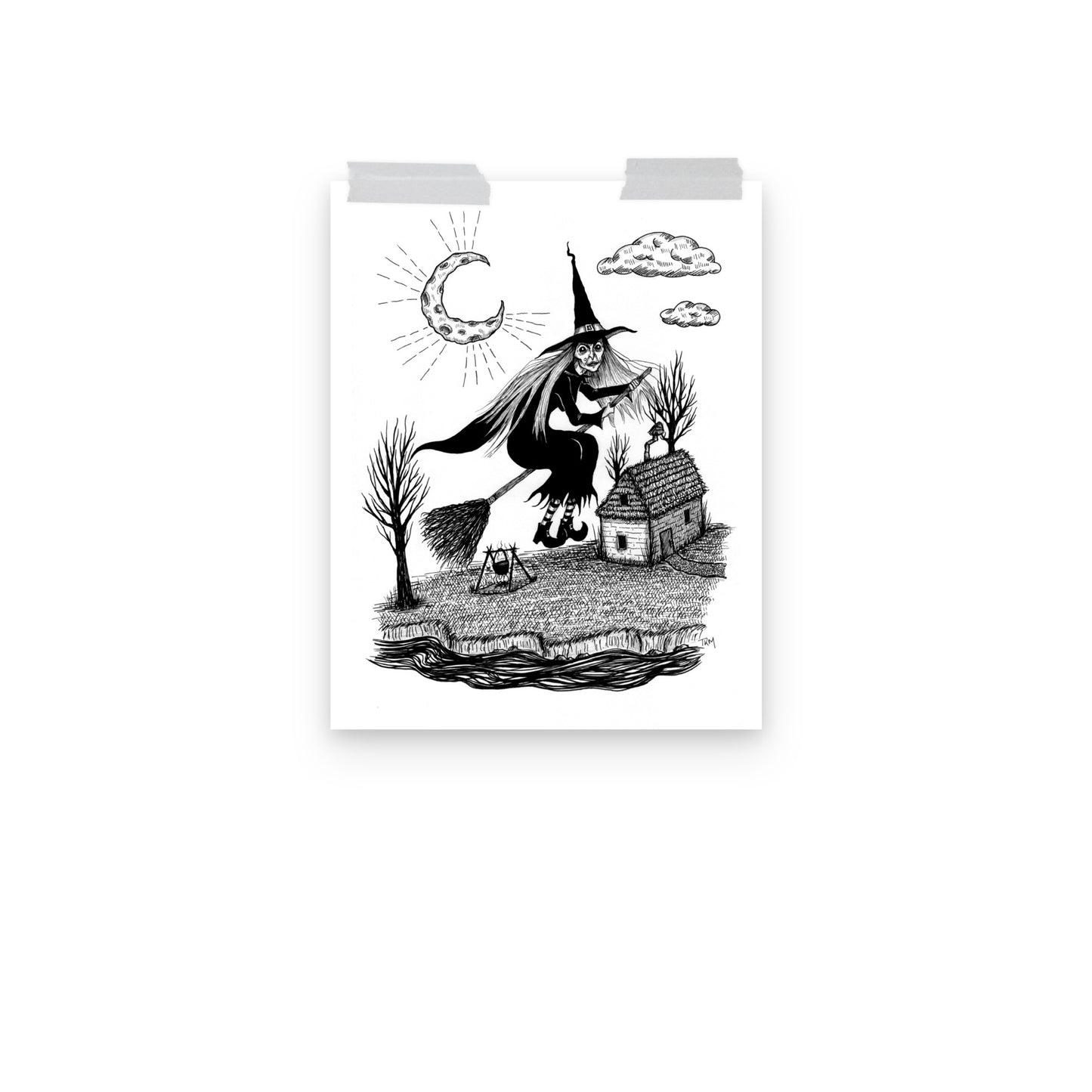 Flying Witch Print