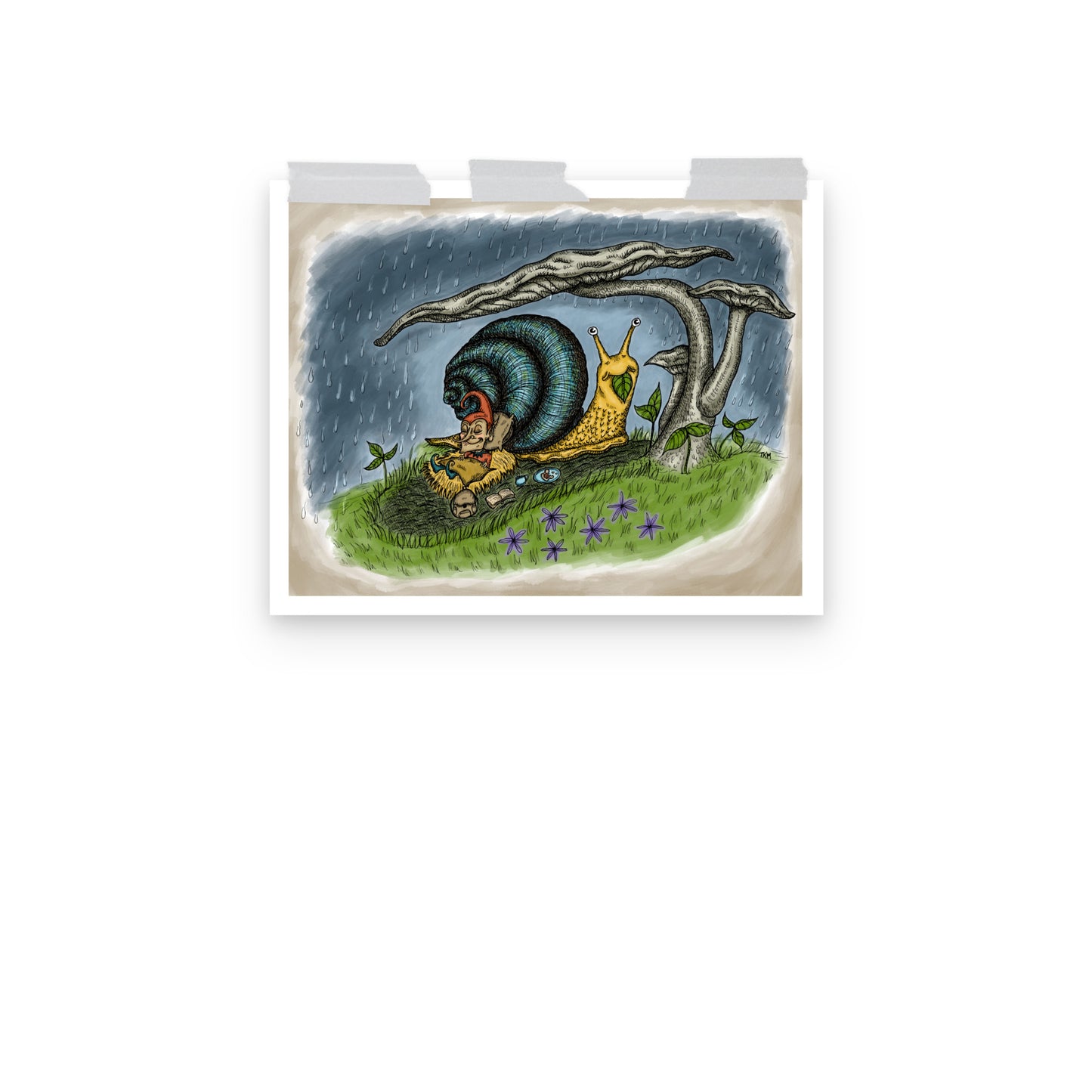 Cute Snail Print