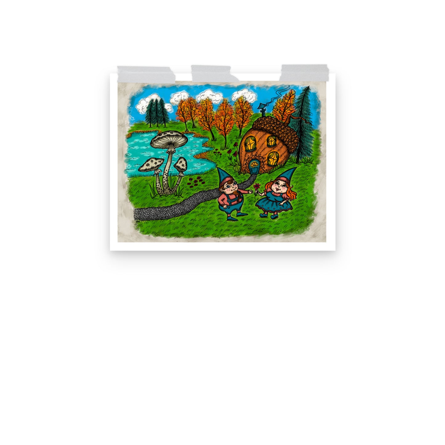 Gnome Home Print