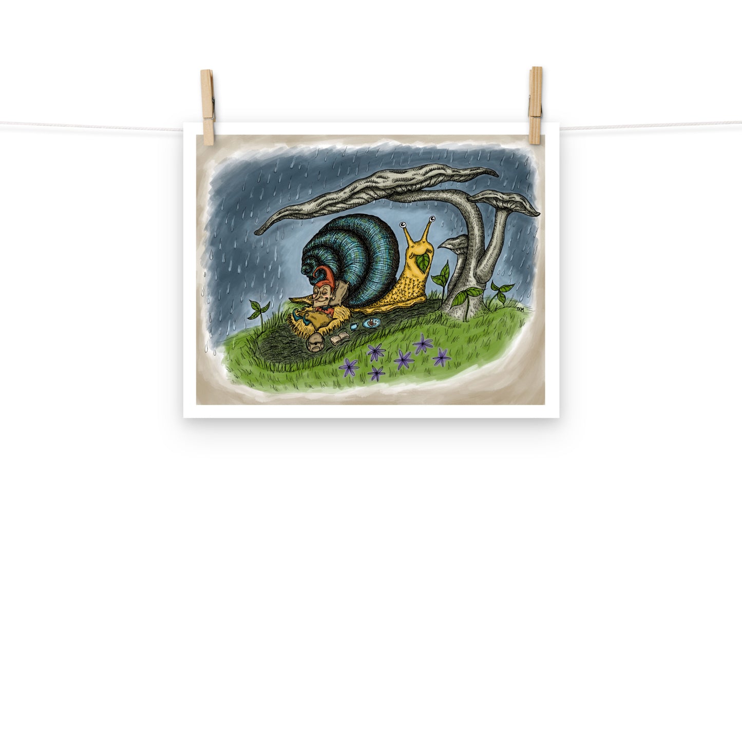 Cute Snail Print