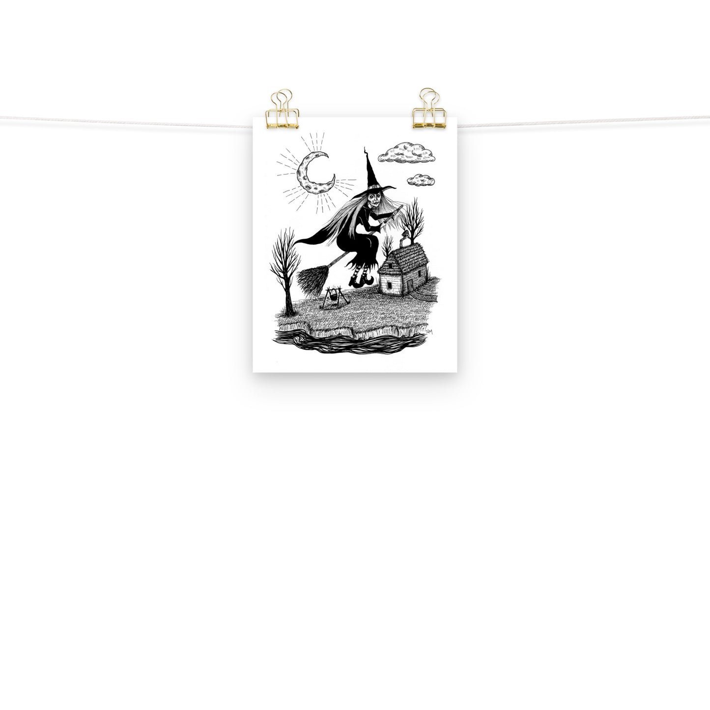 Flying Witch Print