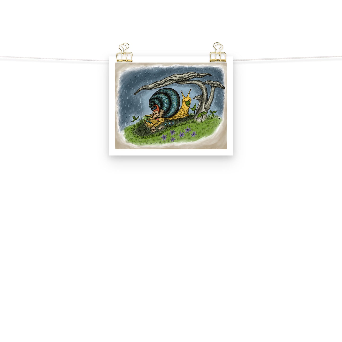 Cute Snail Print