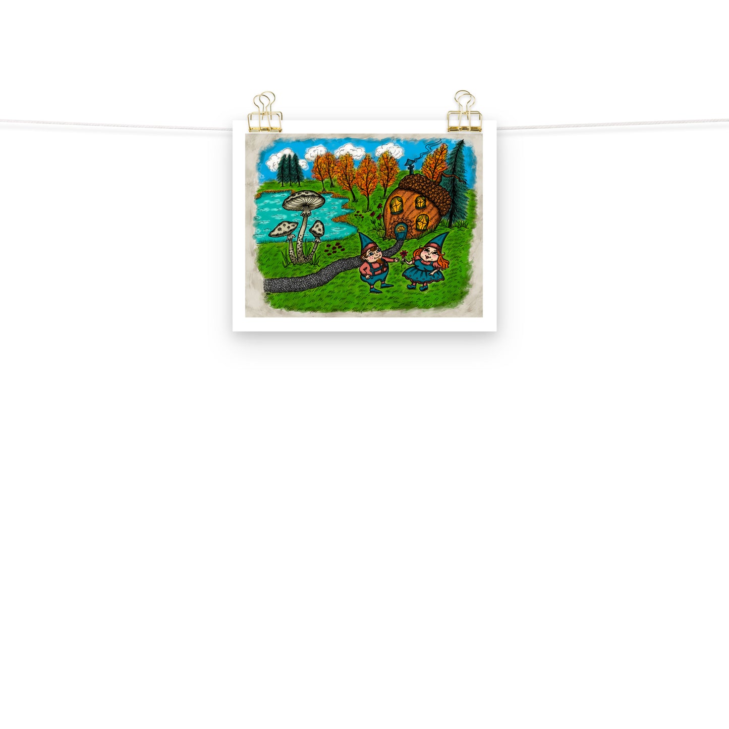 Gnome Home Print
