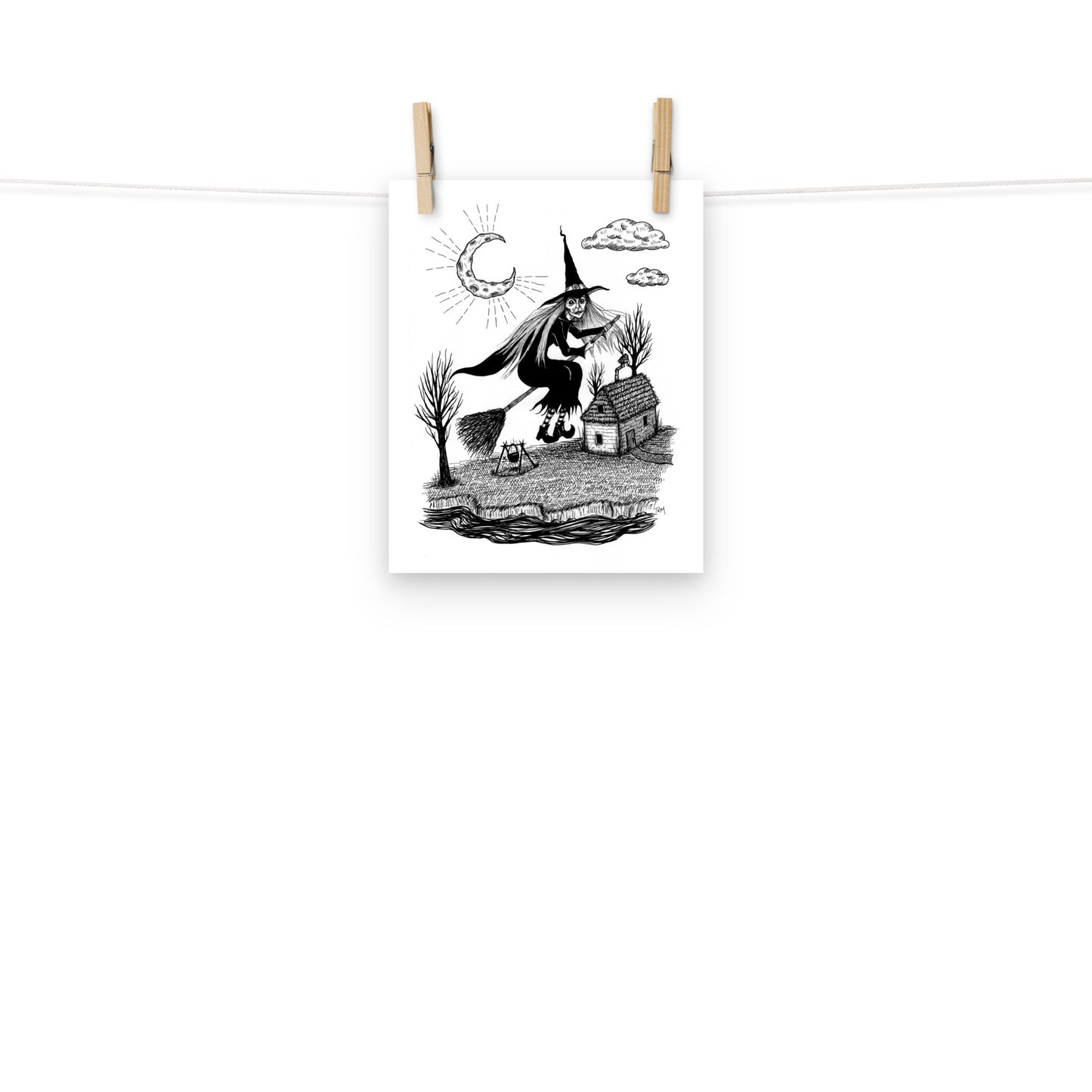 Flying Witch Print