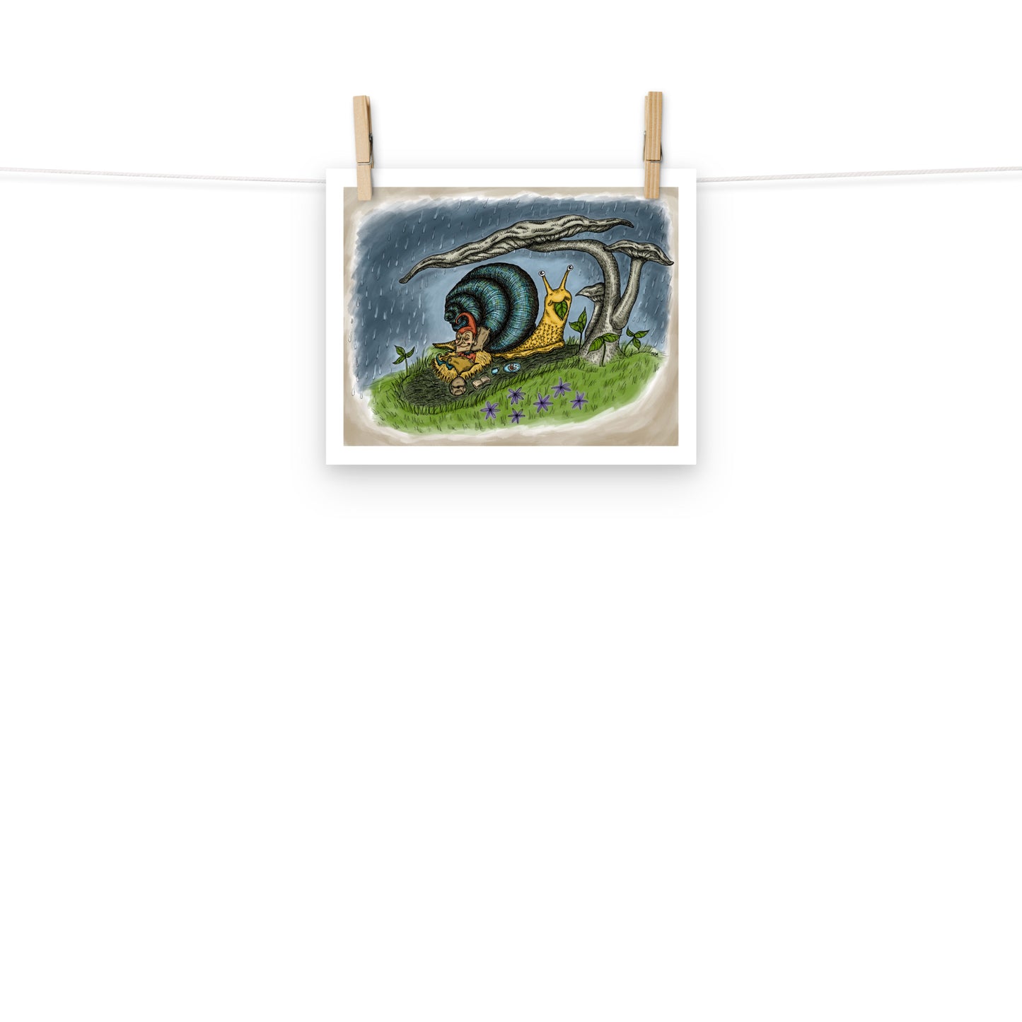 Cute Snail Print