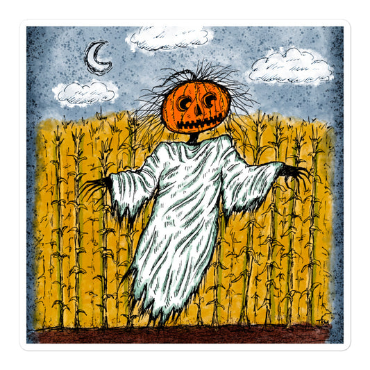 Pumpkin Ghost Sticker