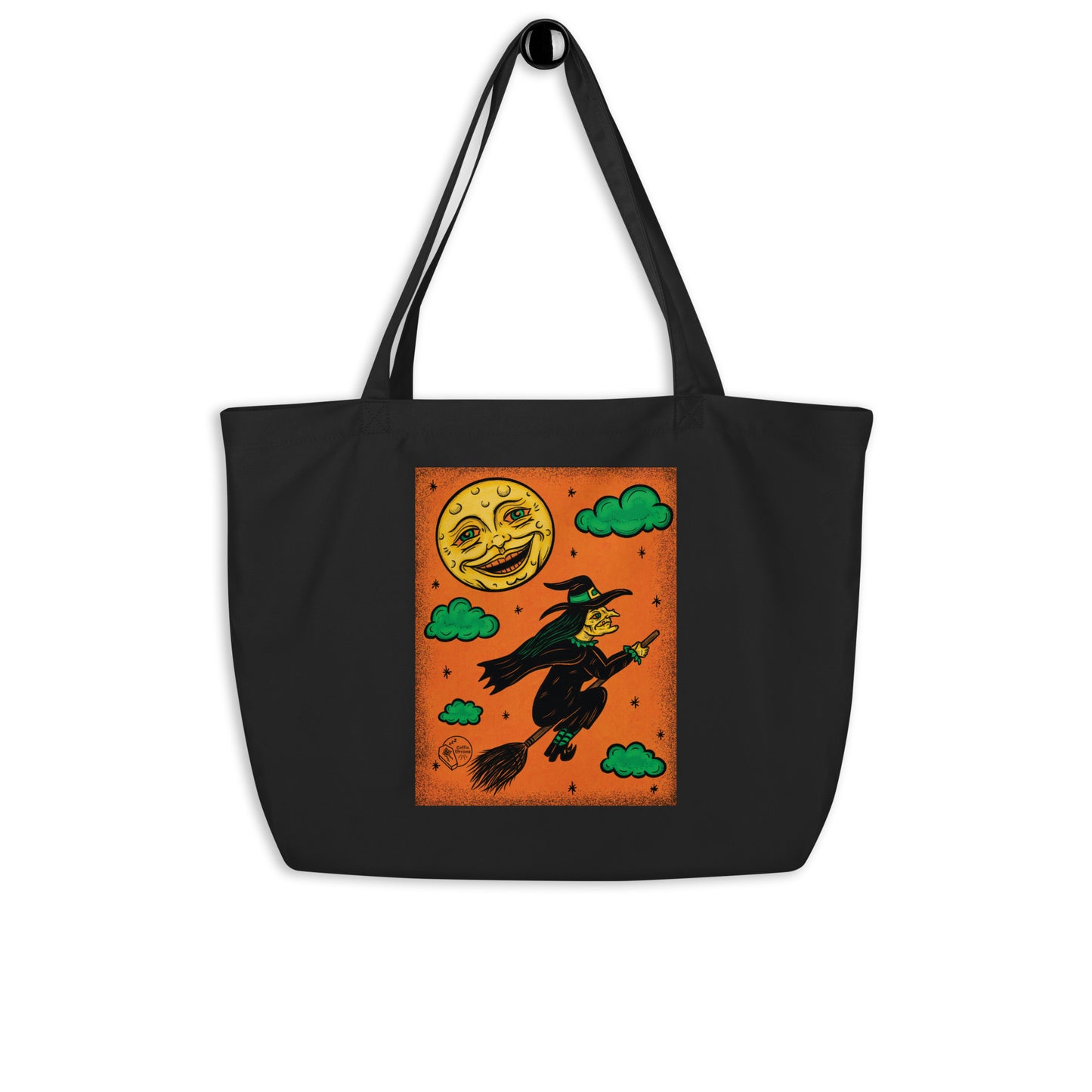 Vintage Halloween Witch Tote