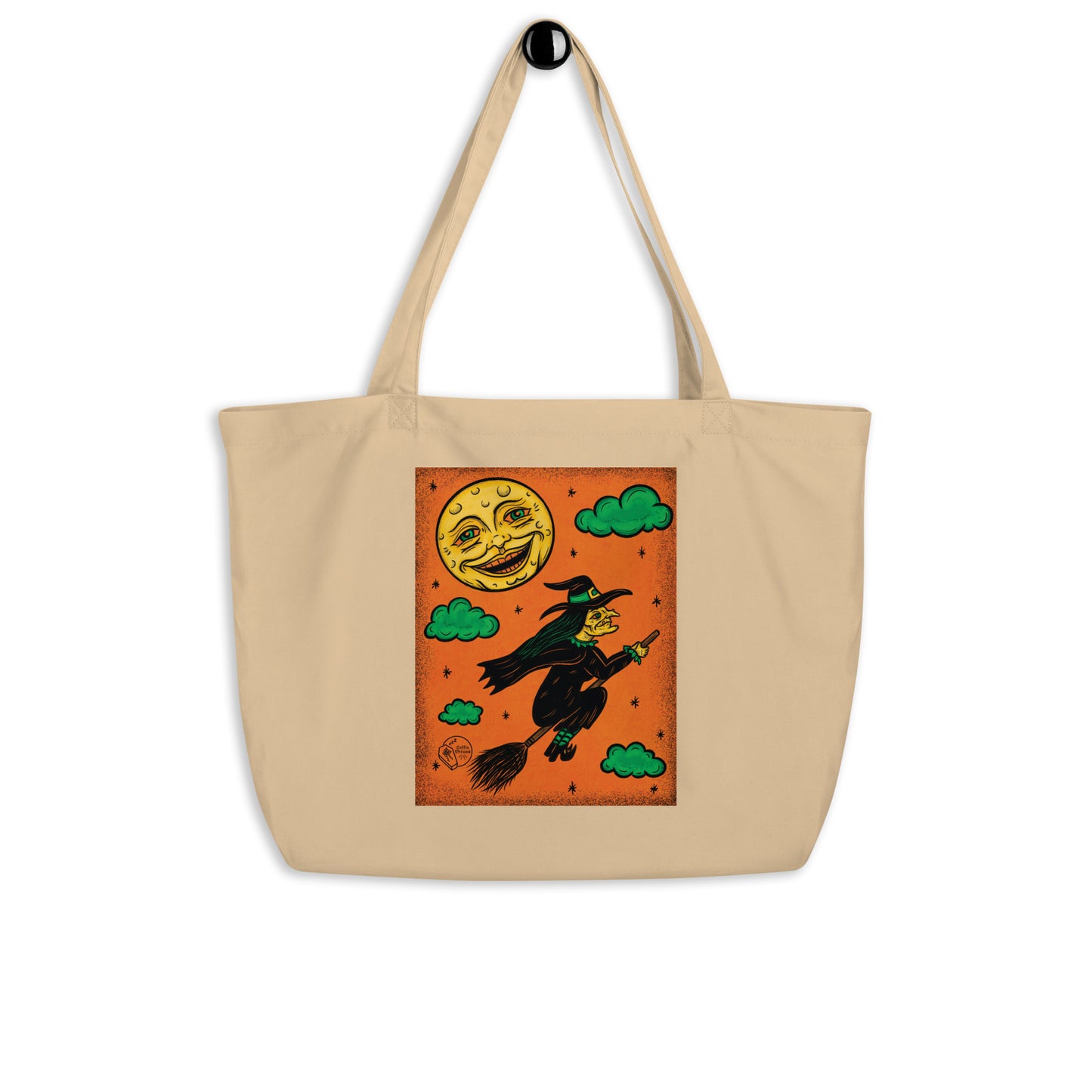 Vintage Halloween Witch Tote