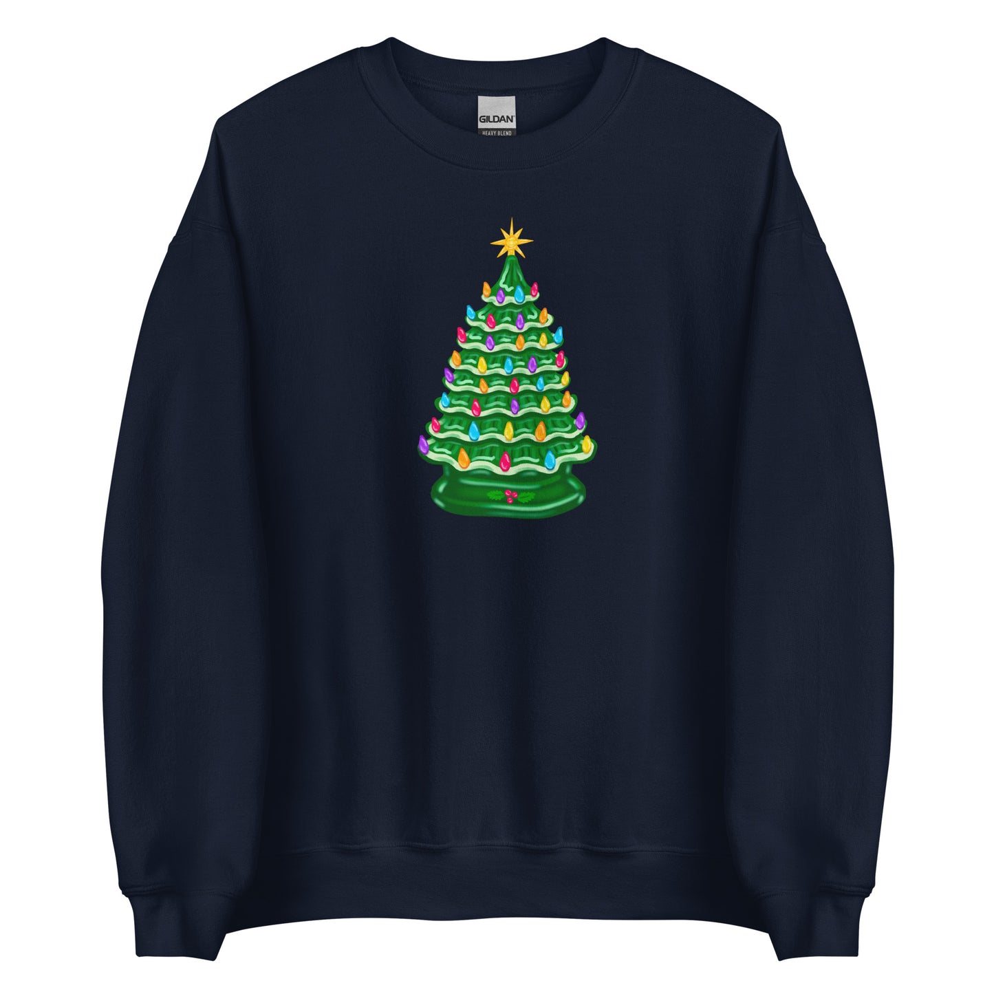 Vintage Christmas Tree Lamp Sweater