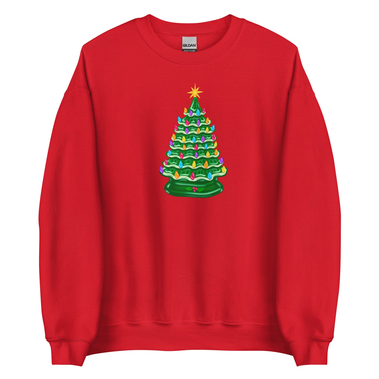 Vintage Christmas Tree Lamp Sweater