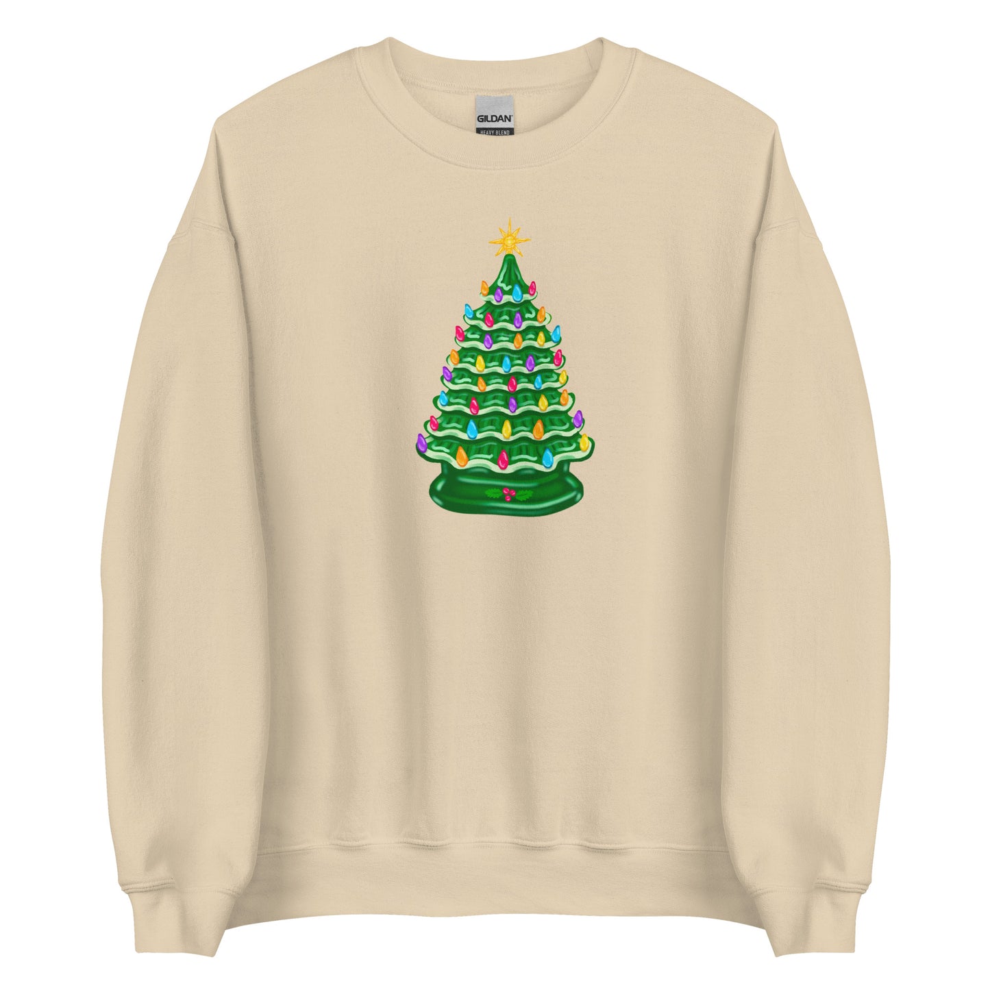 Vintage Christmas Tree Lamp Sweater
