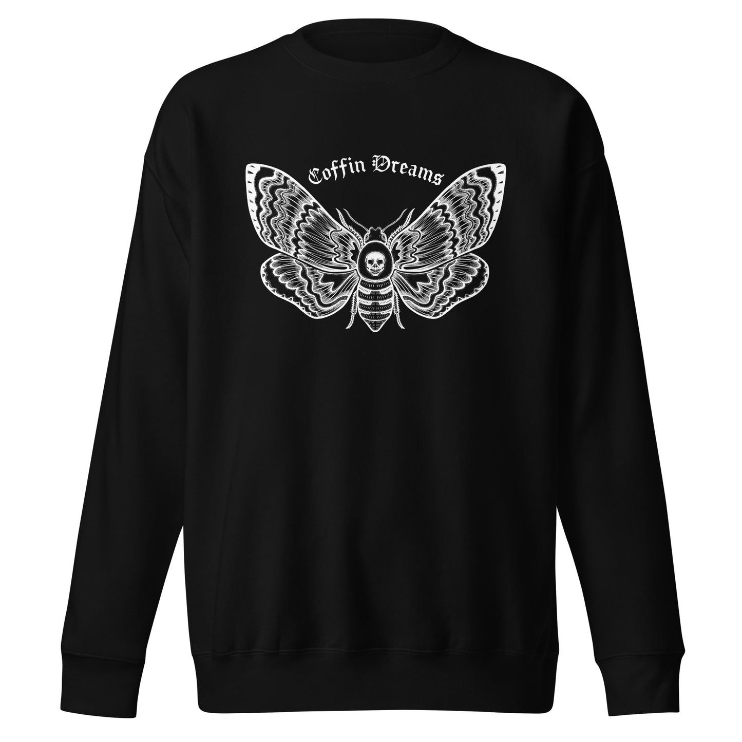 Death Moth Black Crew Neck