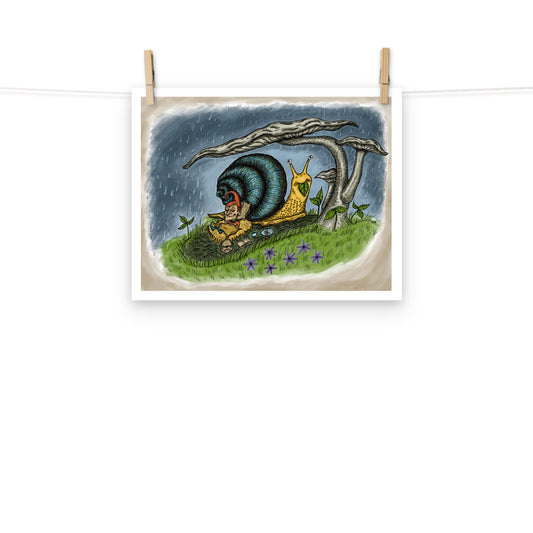 Cute Snail Print