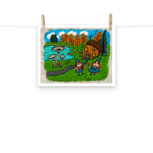 Gnome Home Print