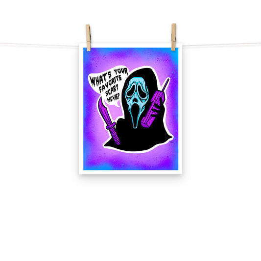 Scream Ghostface Fan Art Print