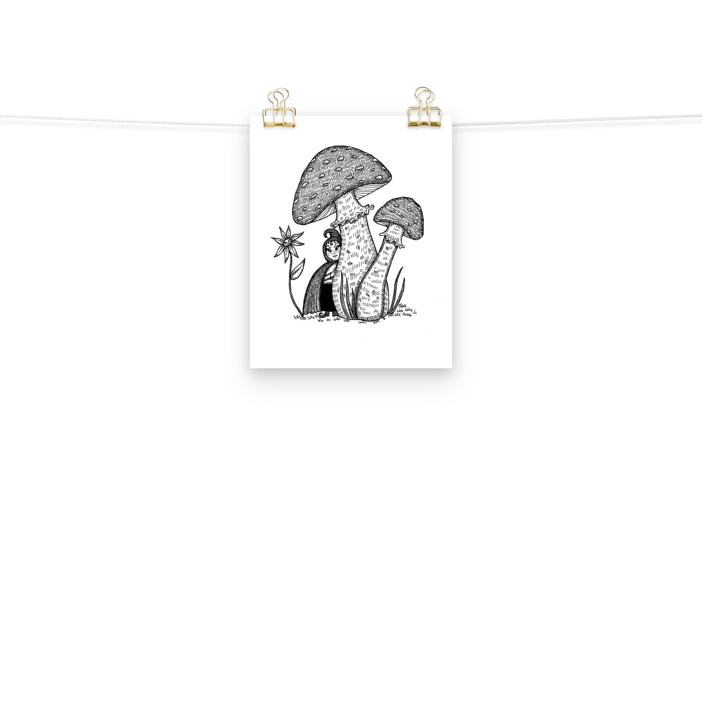 Mushroom Elf Print