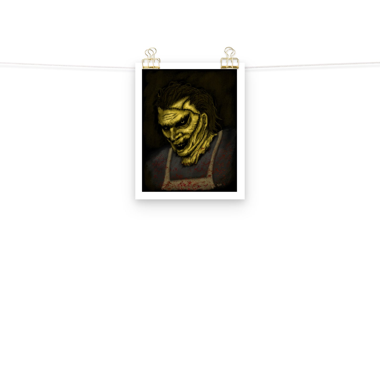 Leatherface Fan Art Print