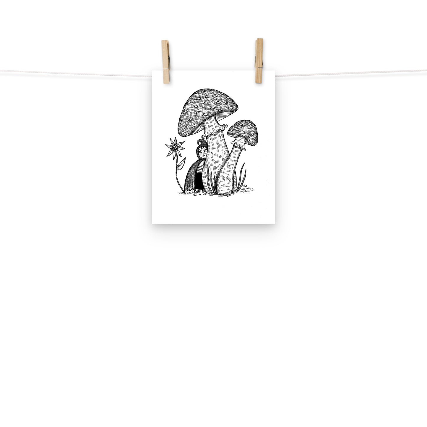 Mushroom Elf Print