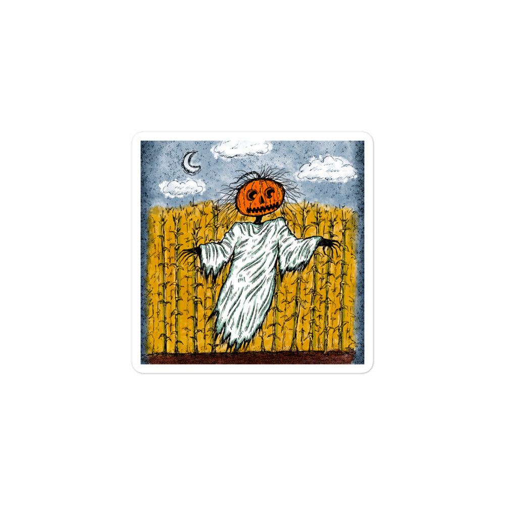 Pumpkin Ghost Sticker