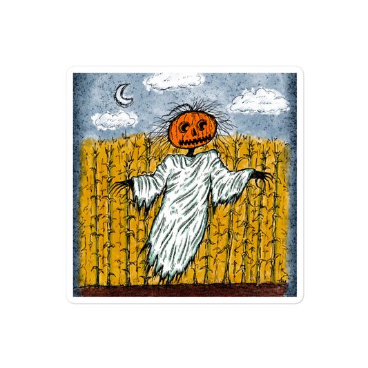 Pumpkin Ghost Sticker