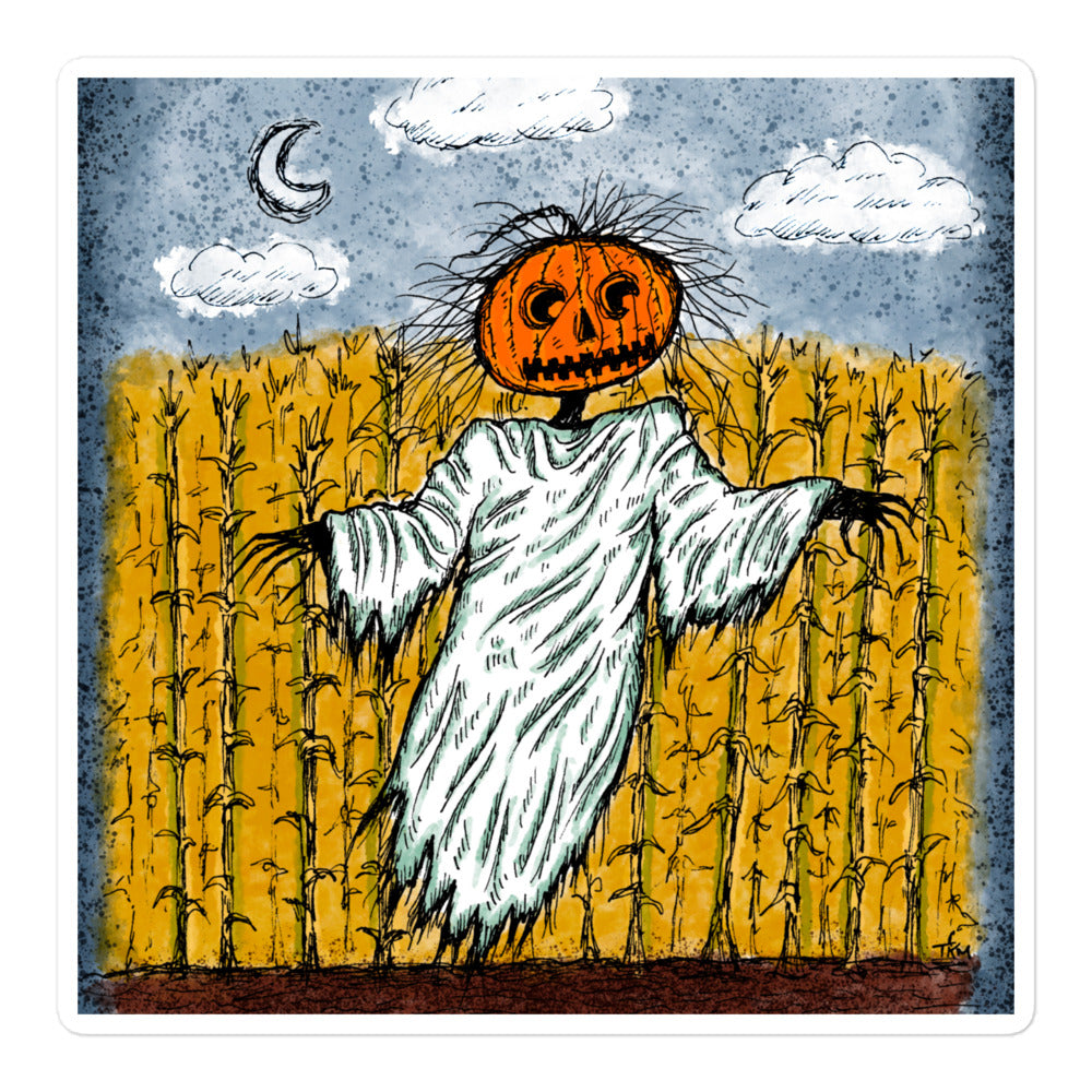 Pumpkin Ghost Sticker