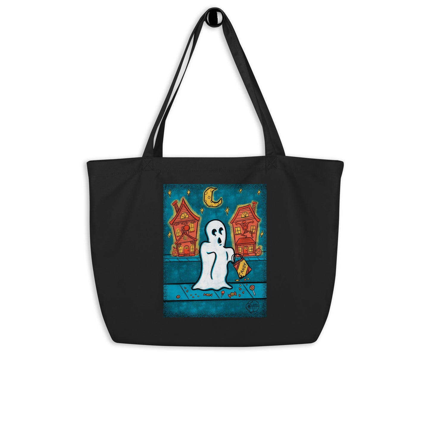 Vintage Halloween Ghost Tote