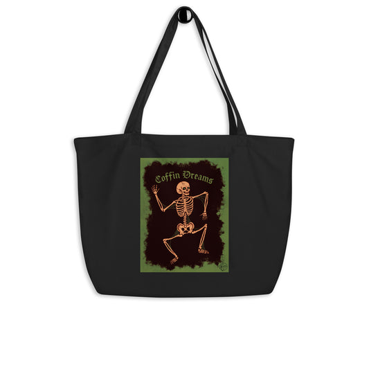 Vintage Halloween Skeleton Tote