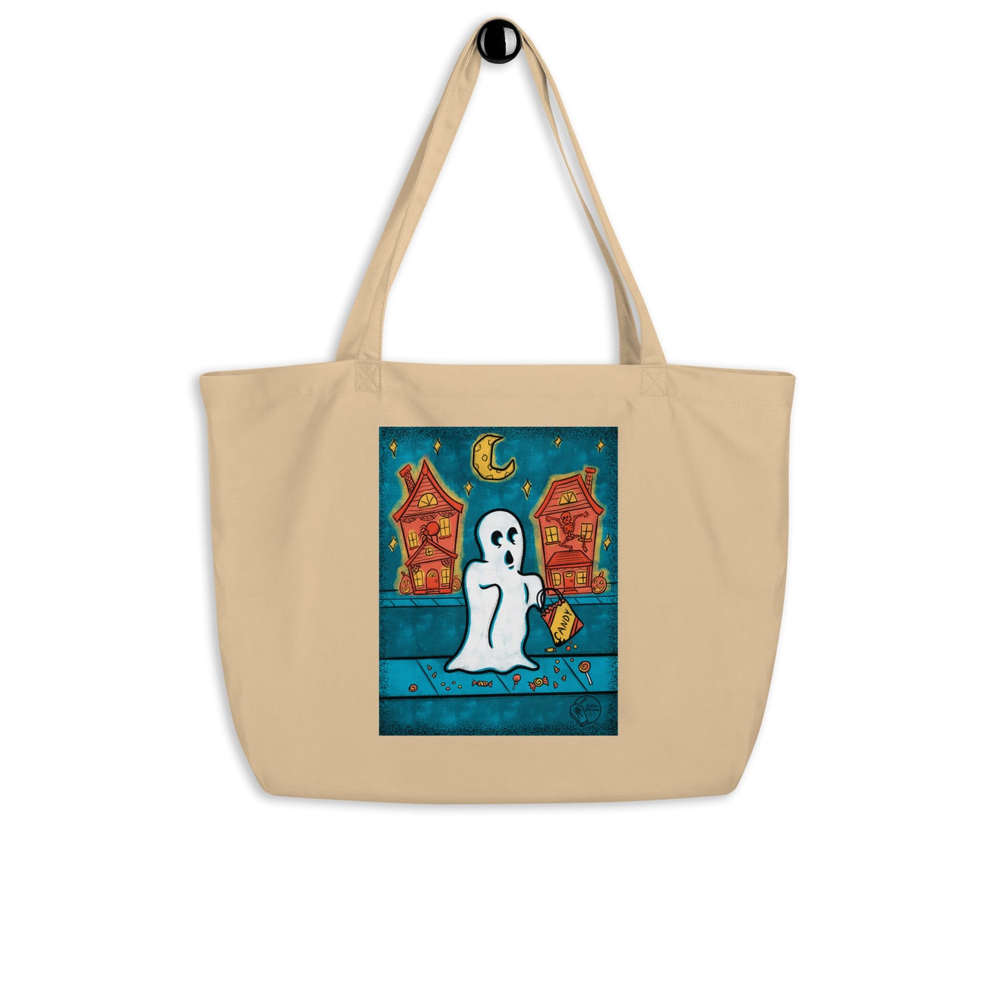 Vintage Halloween Ghost Tote