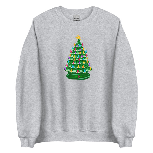 Vintage Christmas Tree Lamp Sweater