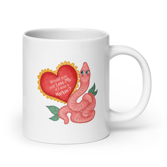 Valentine's Day Worm Mug